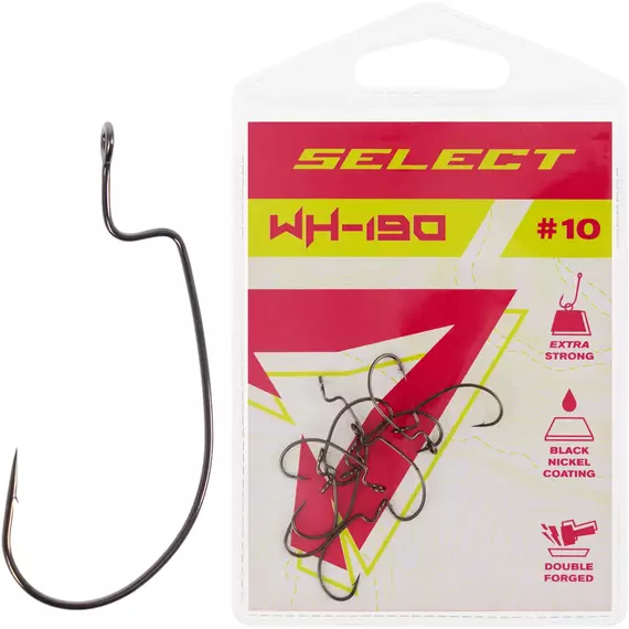 Гачок Select WH-190 #2/0 (5 шт / уп), Номер гачка, №: 2/0, фото 